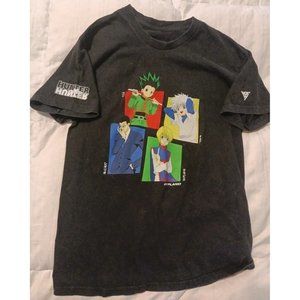 HUNTER X HUNTER Characters Men’s Size SMALL T-Shirt Black Short Sleeve Official